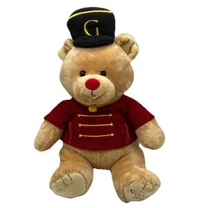 2012 Godiva Locomotive Conductor CHRISTMAS Teddy bear